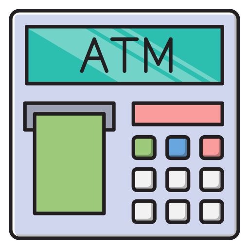 Atm Vector Stall Lineal Color icon