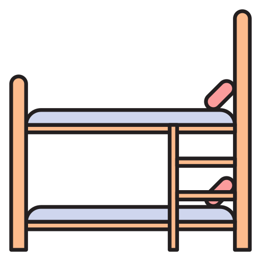 2段ベッド Vector Stall Lineal Color icon