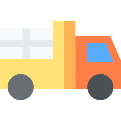 Pick up truck Basic Straight Flat icon