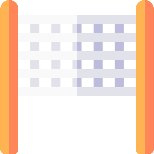 バレーボールネット Basic Rounded Flat icon