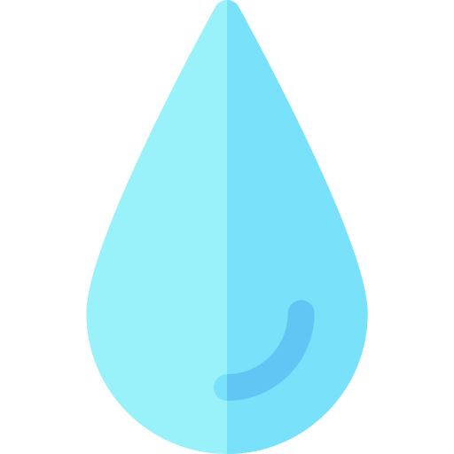 goccia d'acqua Basic Rounded Flat icona