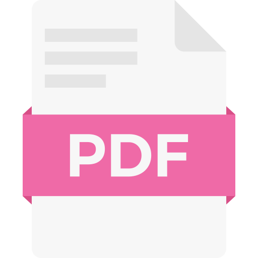 archivo pdf Vector Stall Flat icono