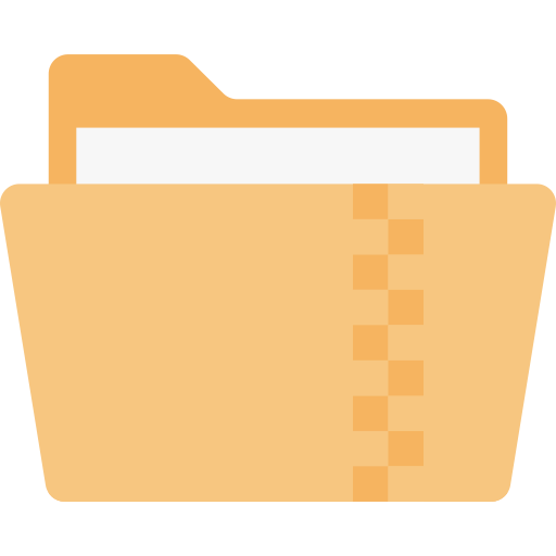 Zip file Vector Stall Flat icon