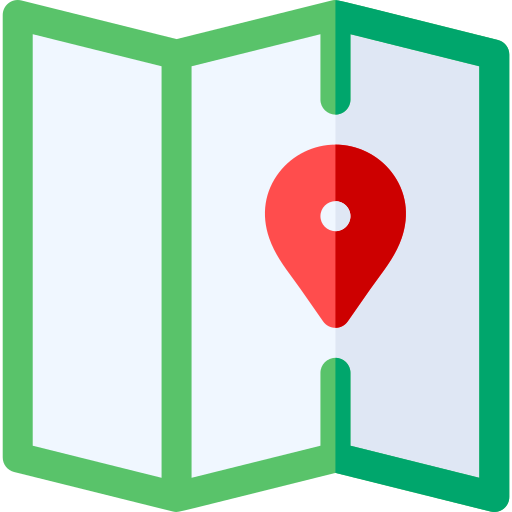 carta geografica Basic Rounded Flat icona