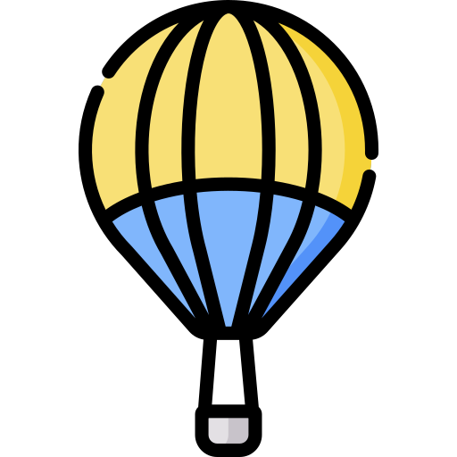 Hot air balloon Special Lineal color icon