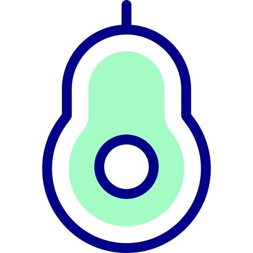 awokado Detailed Mixed Lineal color ikona