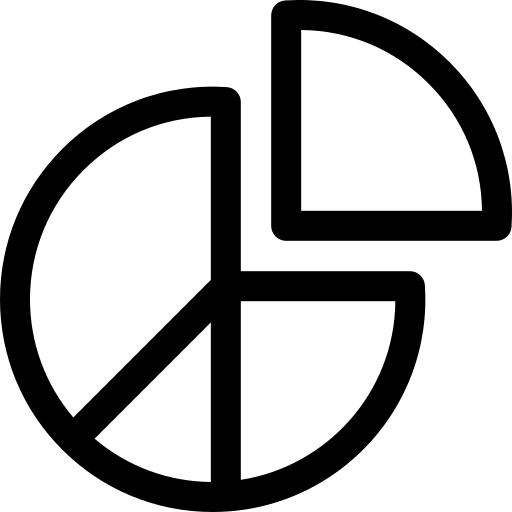 diagramme Basic Rounded Lineal Icône