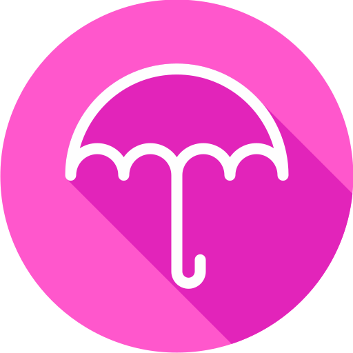 ombrello aperto Generic Flat icona