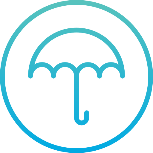 Open umbrella Generic Gradient icon
