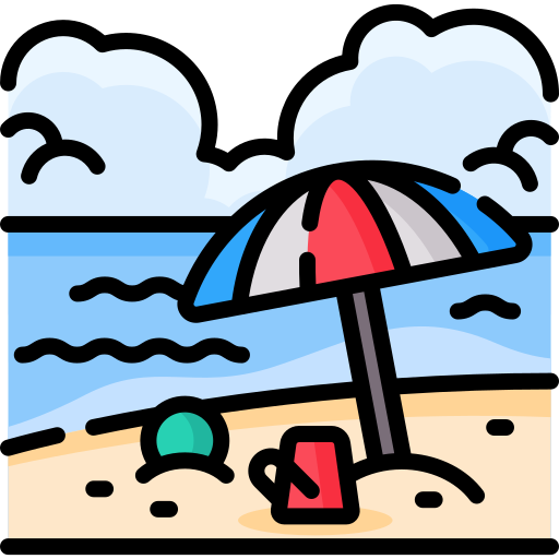 ビーチ Special Lineal color icon