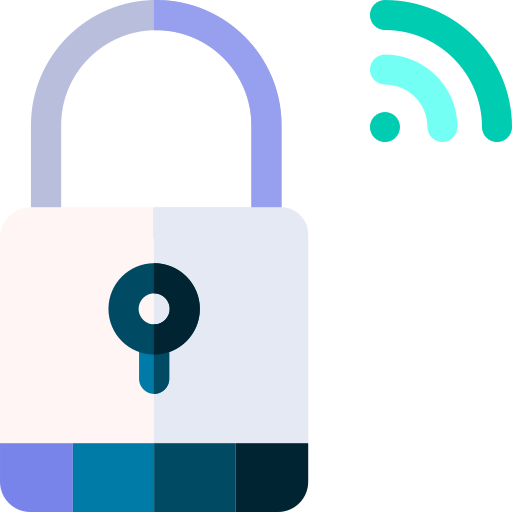 smart lock Basic Rounded Flat icon