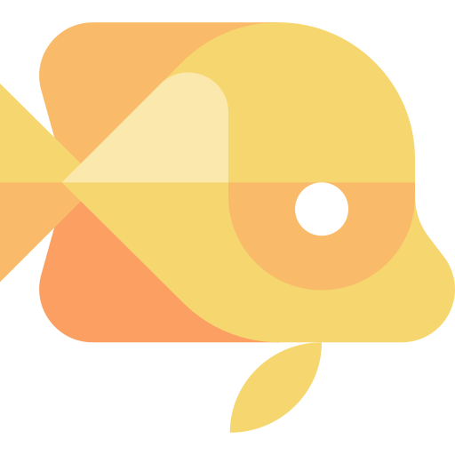 pesce tropicale Basic Straight Flat icona