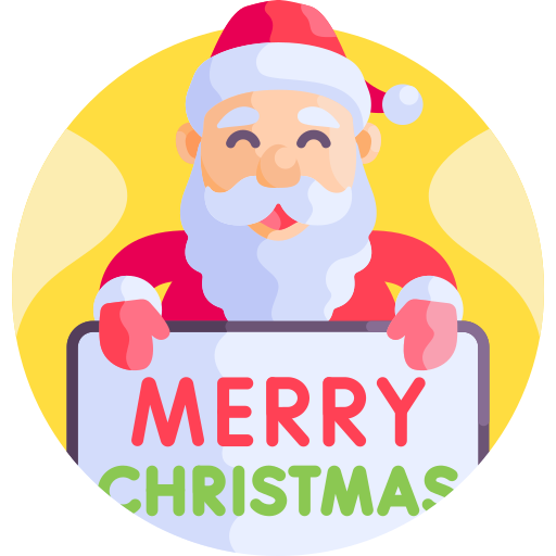 Merry christmas Detailed Flat Circular Flat icon