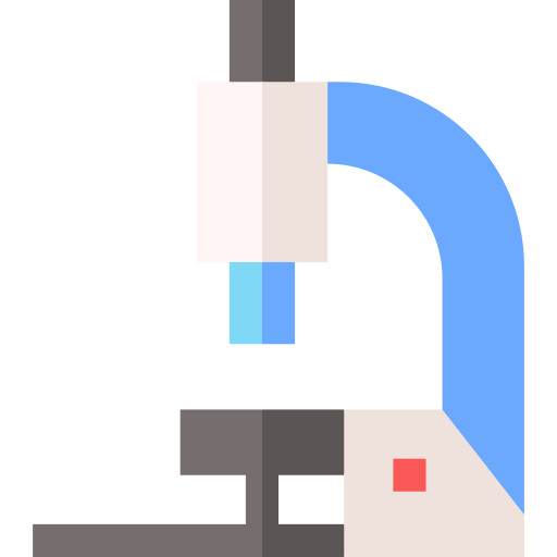 mikroskop Basic Straight Flat ikona