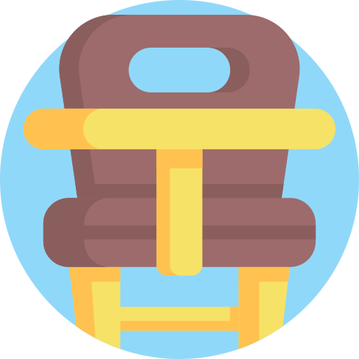 krzesełko dla dziecka Detailed Flat Circular Flat ikona