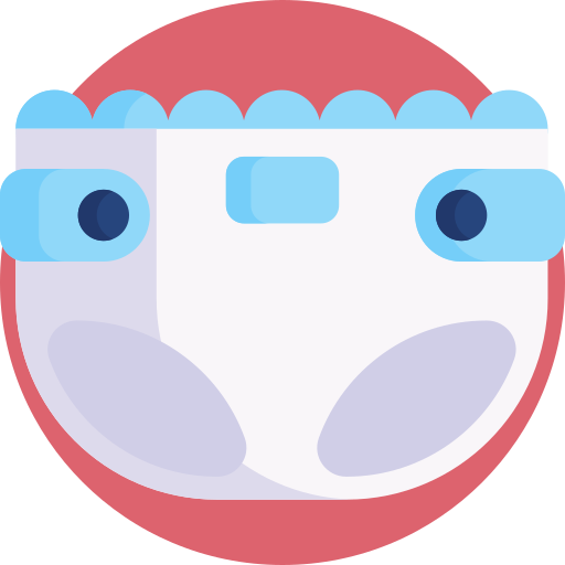 Diaper Detailed Flat Circular Flat icon
