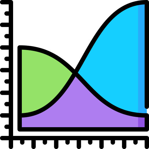 gráfico de splines Special Lineal color icono