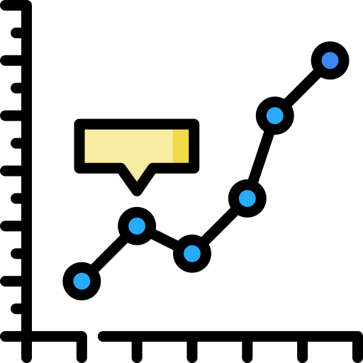 gráfico de linea Special Lineal color icono