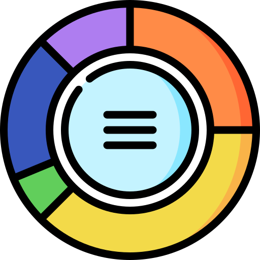 Donut chart Special Lineal color icon