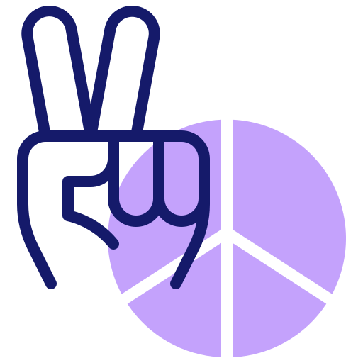 平和 Inipagistudio Lineal Color icon
