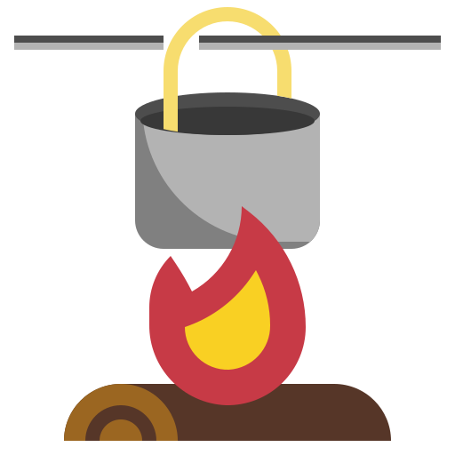 lagerfeuer Surang Flat icon