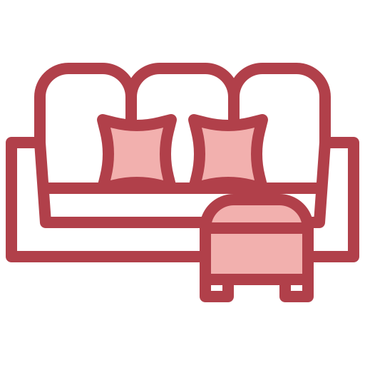 sofa Surang Red icon