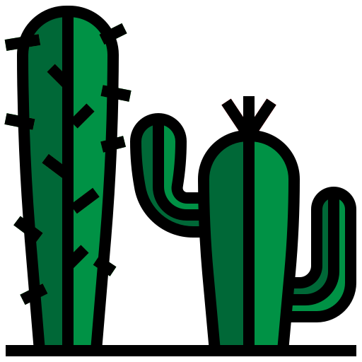 cactus Surang Lineal Color Icône