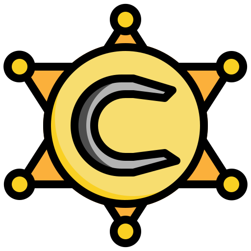 odznaka policyjna Surang Lineal Color ikona