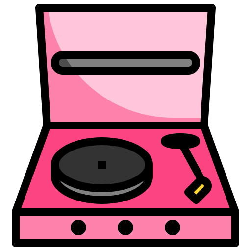 Record player Surang Lineal Color icon