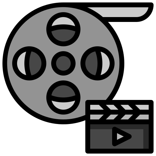 carrete de película Surang Lineal Color icono