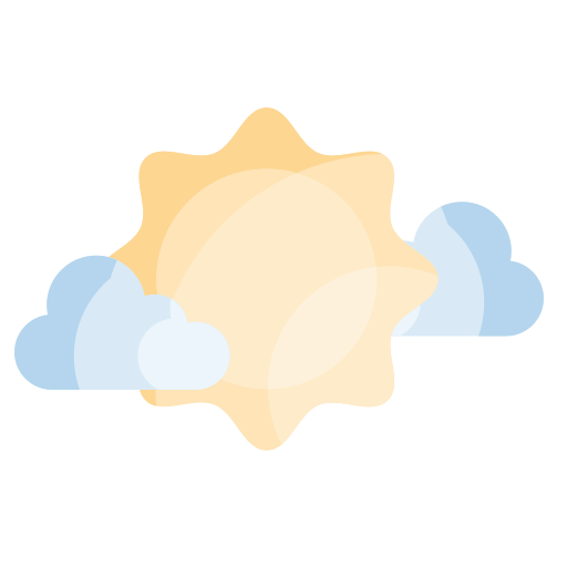 구름과 해 Generic Flat icon
