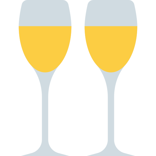 taças de champanhe Generic Flat Ícone