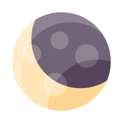 pół księżyc Generic Flat ikona