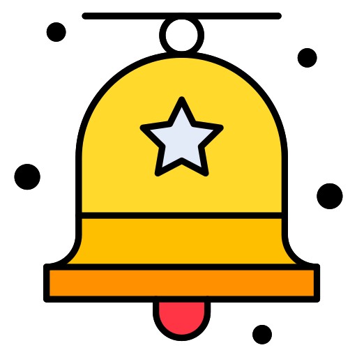 Christmas bell Generic Outline Color icon