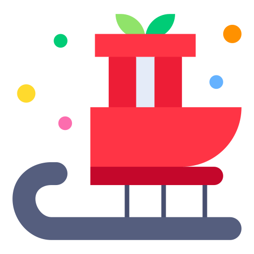 Santa claus sled Generic Flat icon