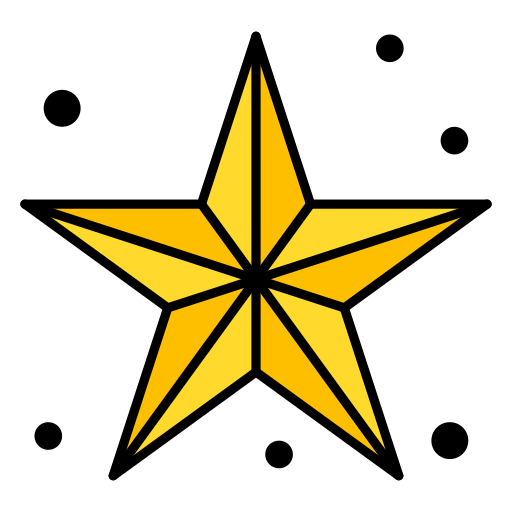 Star Generic Outline Color icon