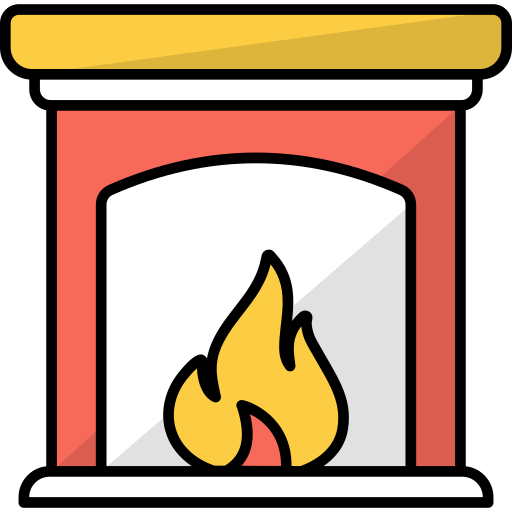 Fireplace Generic Outline Color icon