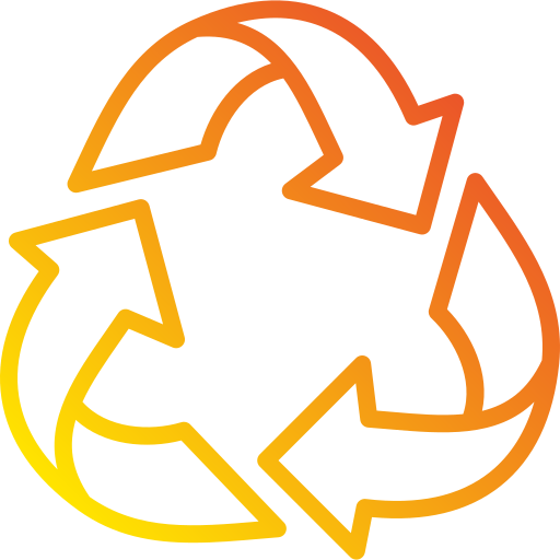 reciclar, señal Generic Gradient icono