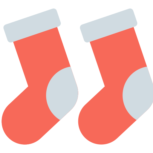 kerst sokken Generic Flat icoon