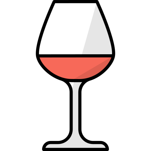 copa de vino Generic Outline Color icono