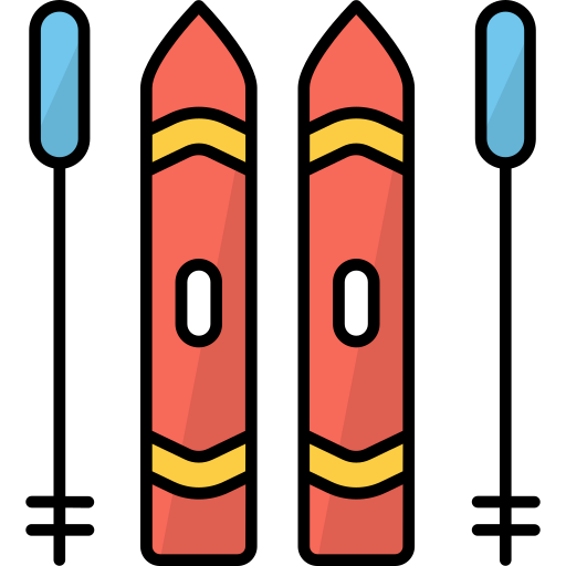 스키 Generic Outline Color icon