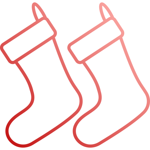 kerst sokken Generic Gradient icoon