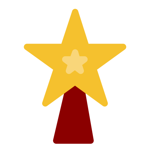 Рождественская звезда Generic Flat иконка