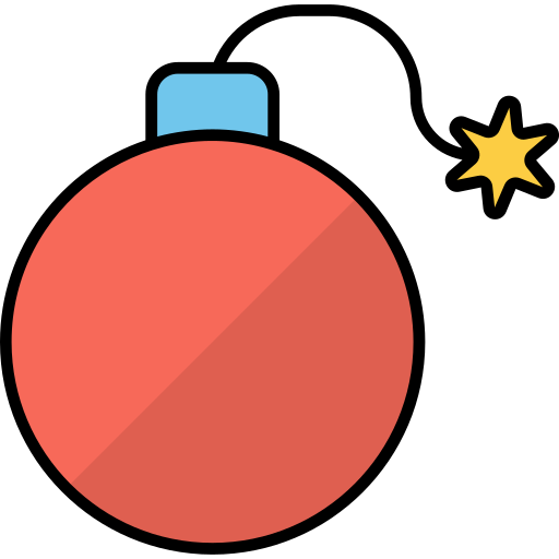 Bomb Generic Outline Color icon