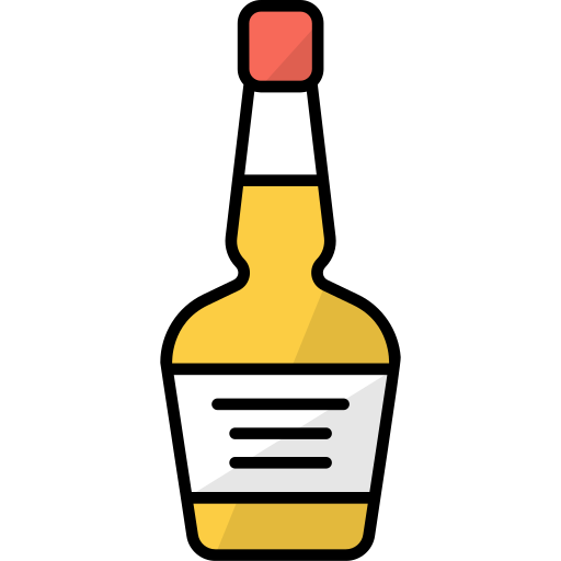 ラム酒ボトル Generic Outline Color icon