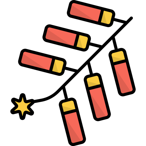 Firecracker Generic Outline Color icon