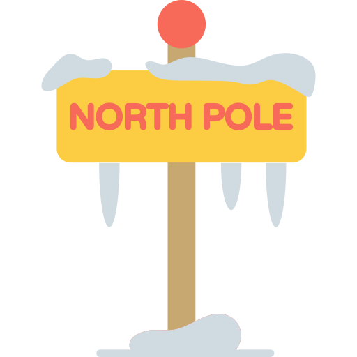 Северный полюс Generic Flat иконка