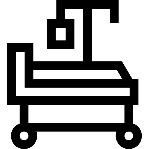 lit d'hôpital Basic Straight Lineal Icône