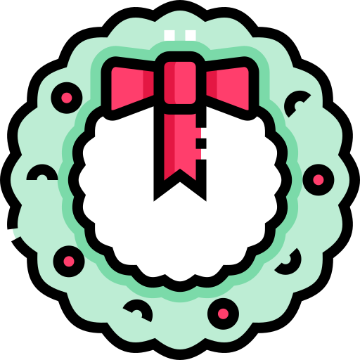 Christmas wreath Detailed Straight Lineal color icon