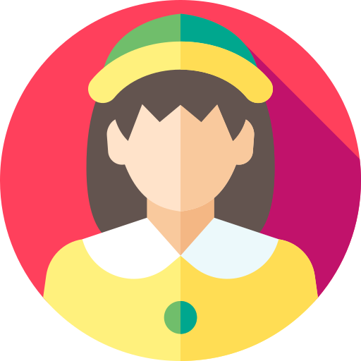 Woman Flat Circular Flat icon